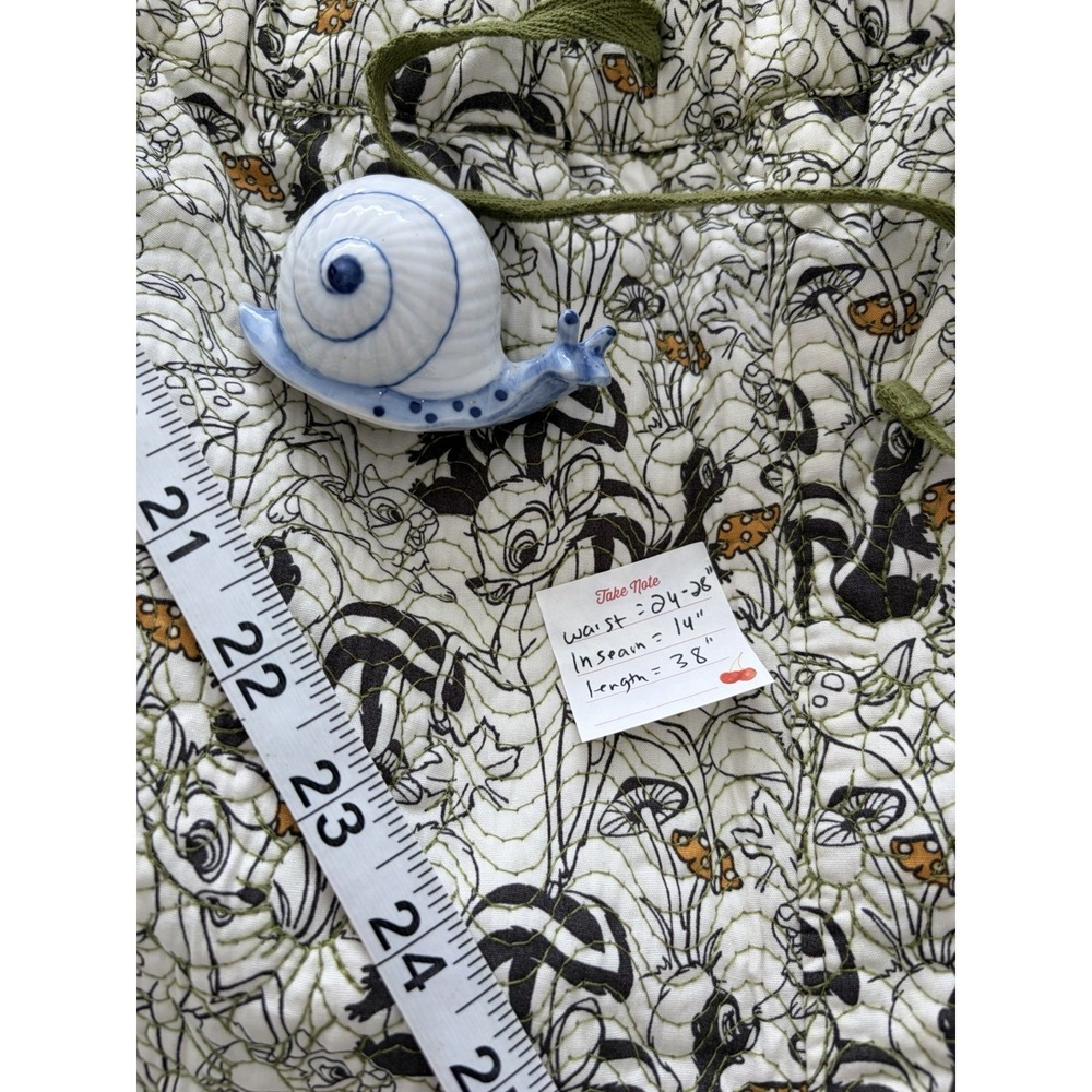 Disney Bambi Cotton Pull On Cropped Pants Green Plus Size 2XL - Picture 10 of 15